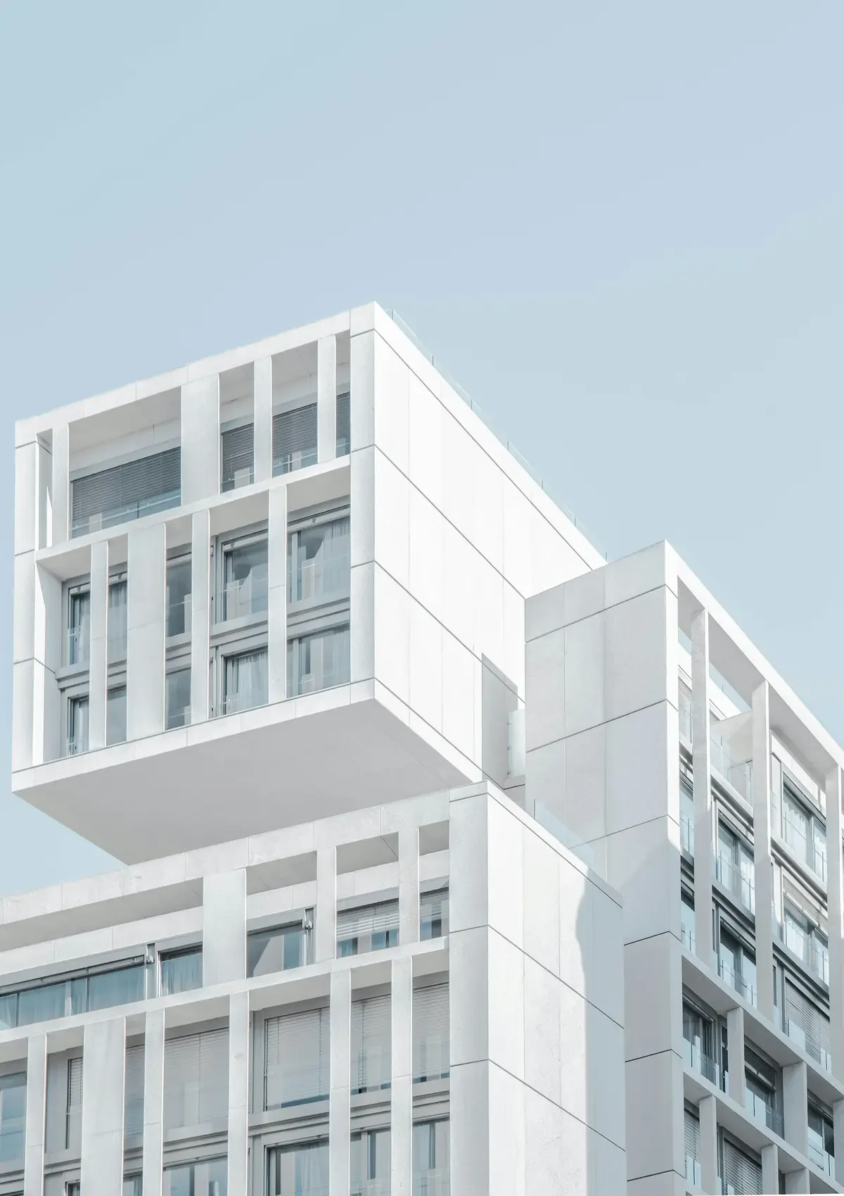 White residential tower